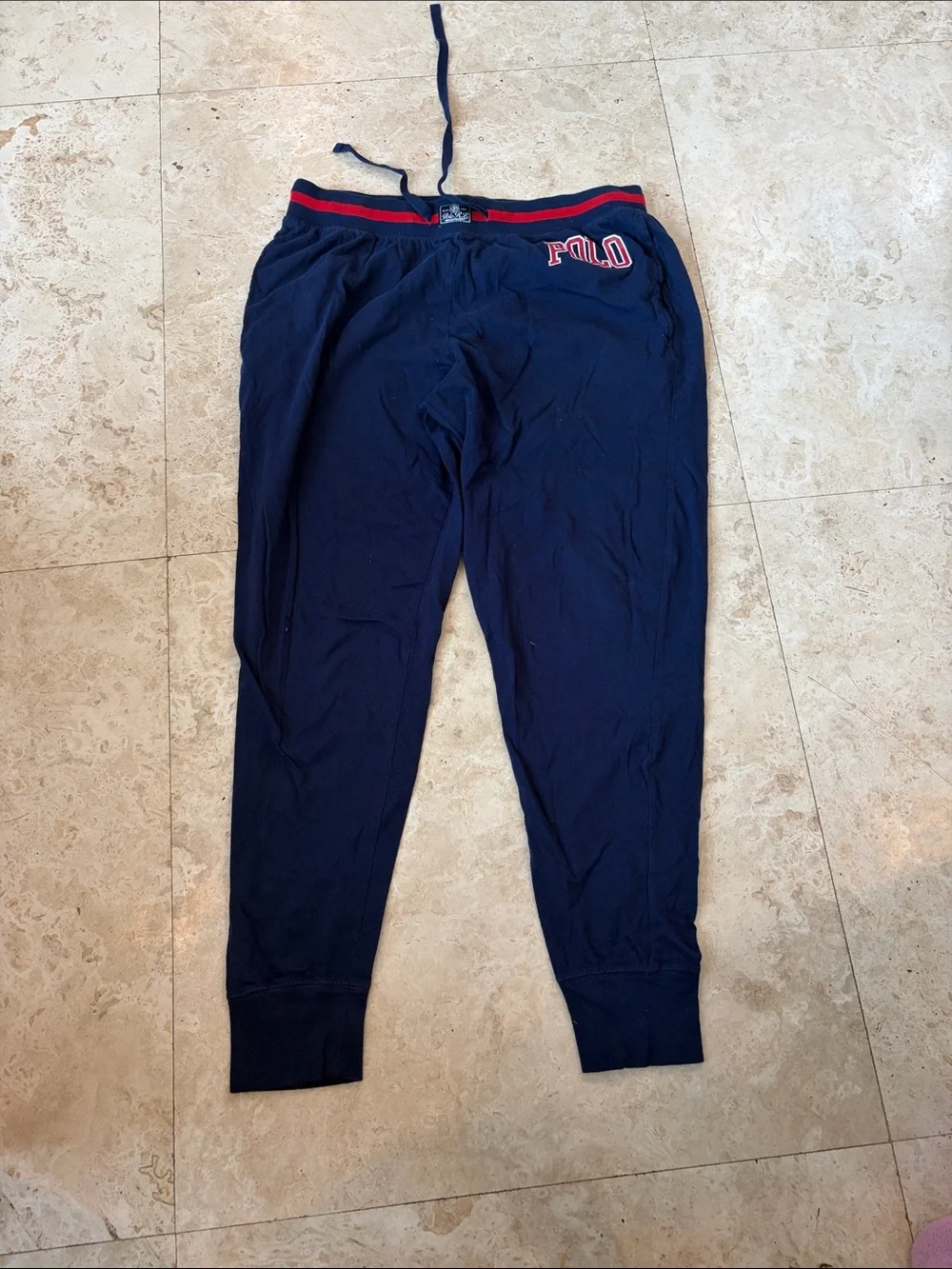 Polo by Ralph Lauren Navy pajama pants with Red-Trim Waistband