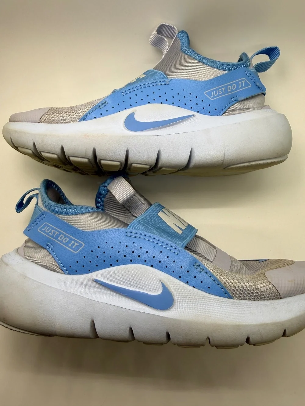 Nike Flex Runner 4 PS IF2894-006 Ghost Blue Slip On Running Shoes Kids Size 13C