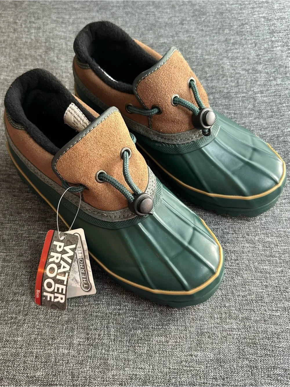 NWT VTG Bass Women’s Benzy Duck Boots Waterproof Thermolite Shoes Green 3896 6