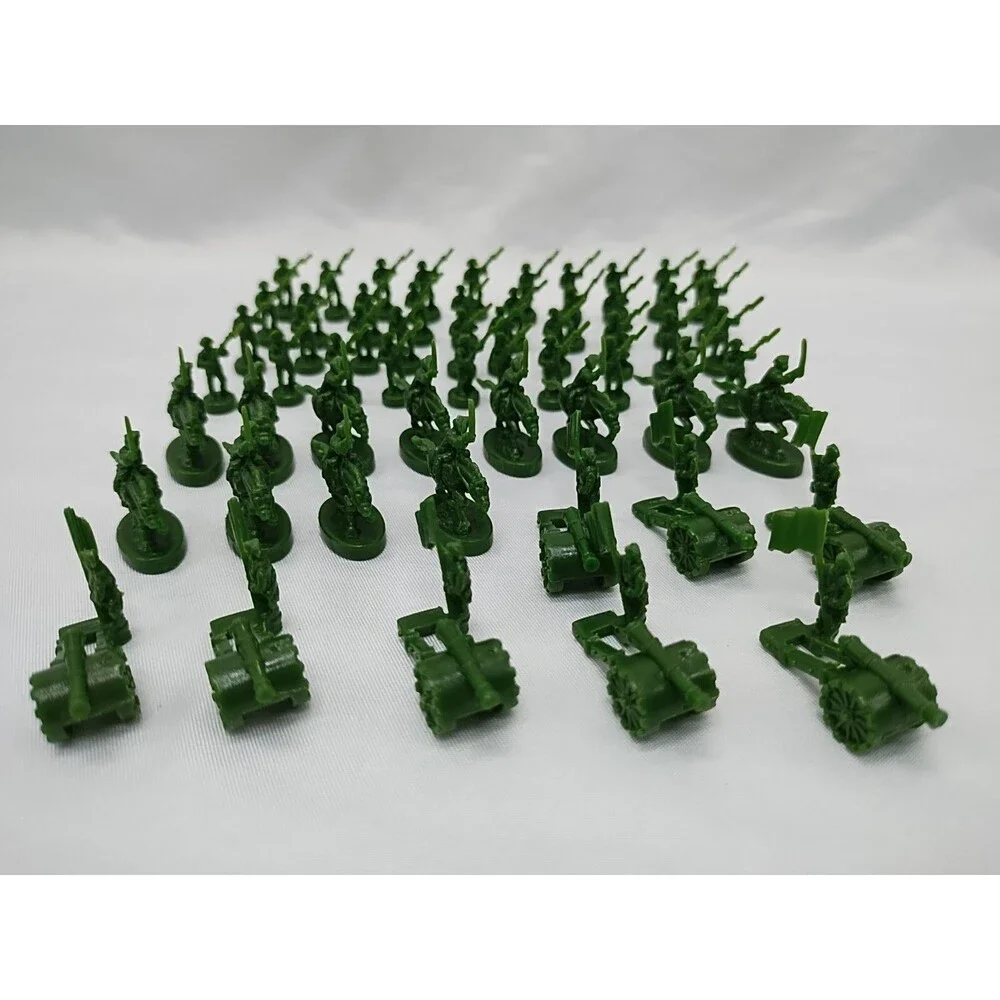 Set Of (60) 2003 Risk Green Board Game Player Pieces