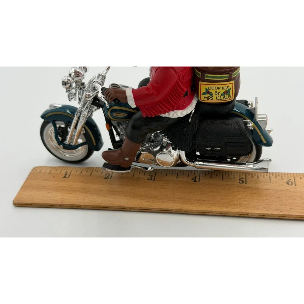Harley-Davidson Mrs Claus Queen of the Highway Ornament 1999 FLSTS Teal‎
