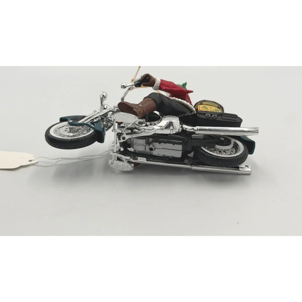 Harley-Davidson Mrs Claus Queen of the Highway Ornament 1999 FLSTS Teal‎