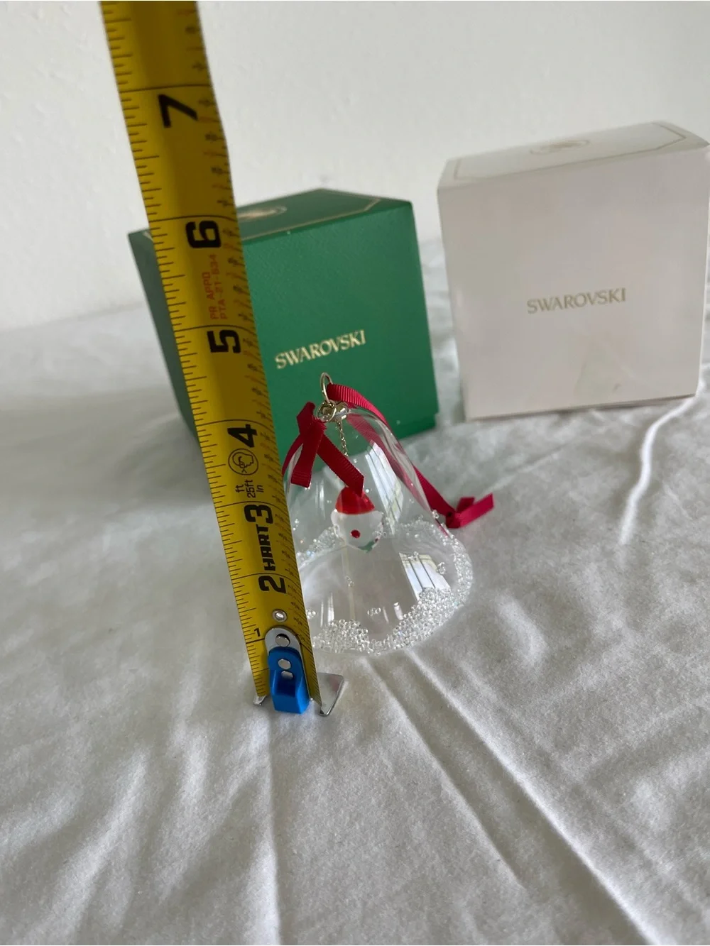 MIB Swarovski Crystal Annual 2023 Dillards Bell Santa Christmas Ornament