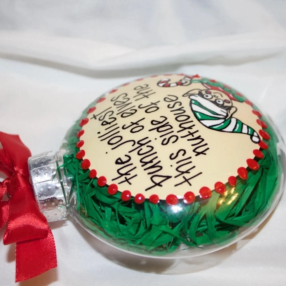 Elf Christmas Ornament: 