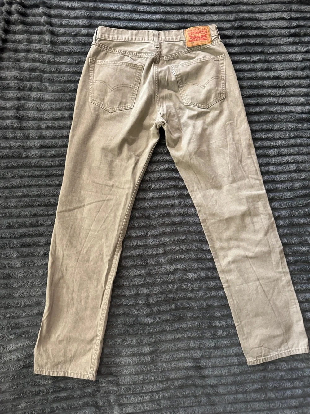 Levi's 505 Khaki Straight-Leg Jeans 32x34