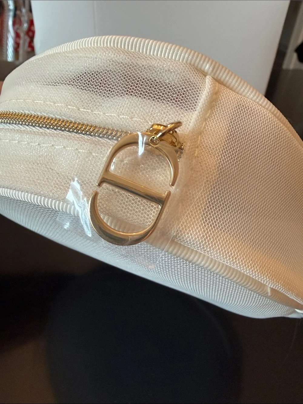 Dior round pouch