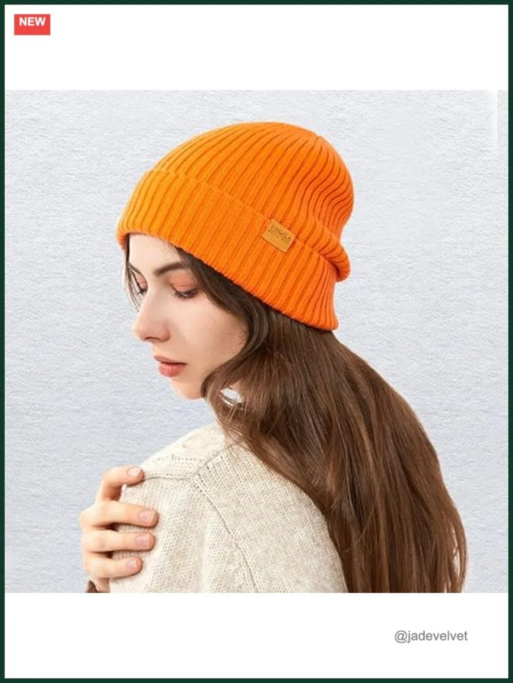 100% Merino Wool Cuff Beanie Hat - Unisex Warm Winter Skully Cap