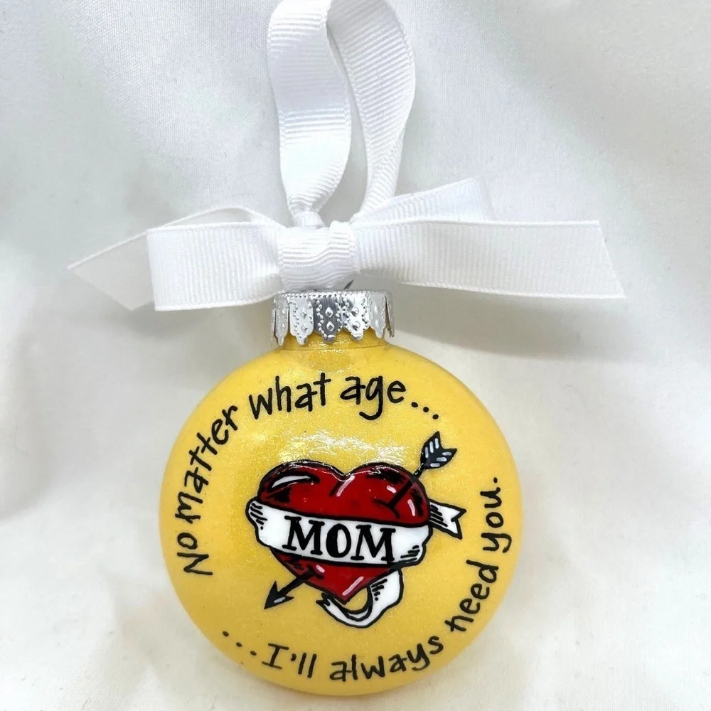 Mom's Custom Christmas Ornament: The Perfect Holiday Gift for Tattoo-Loving Moms