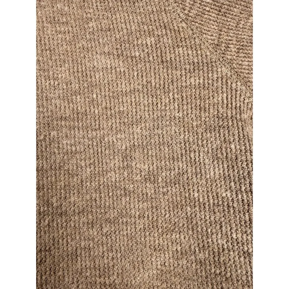 Banana Republic Quarter-Zip Sweater Men’s XL Tan Minimalist Cotton Blend