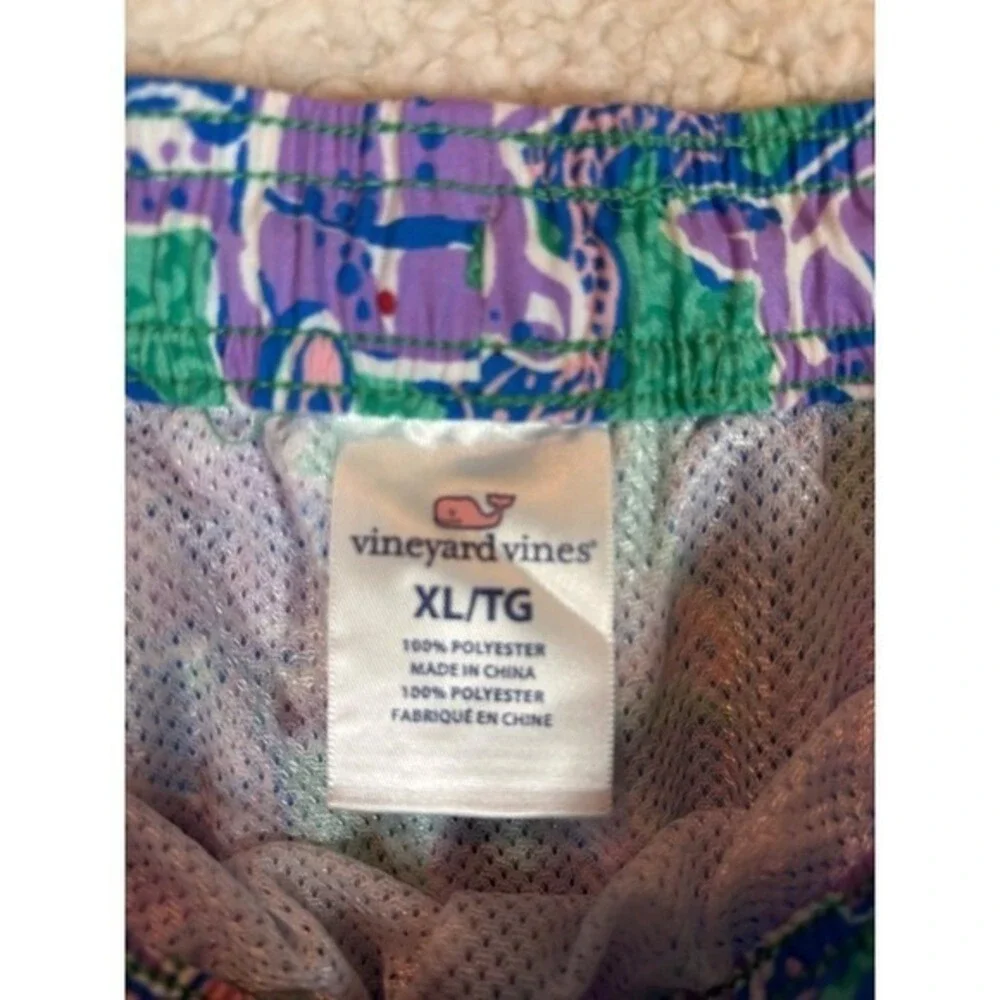 Vineyard Vines Swim Trunks Shorts Mens XL TG Turtle Starfish Print