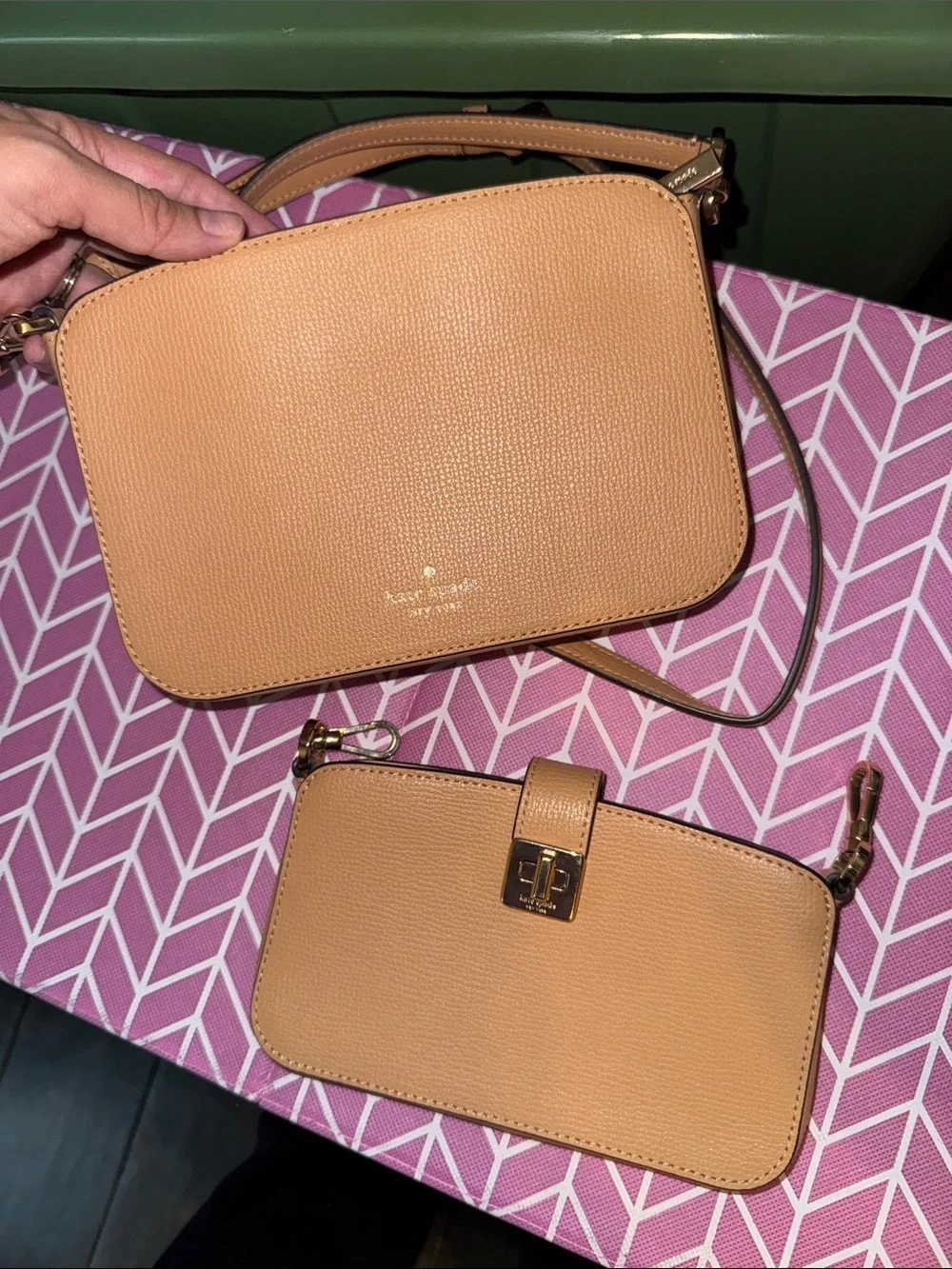 kate spade compact leather