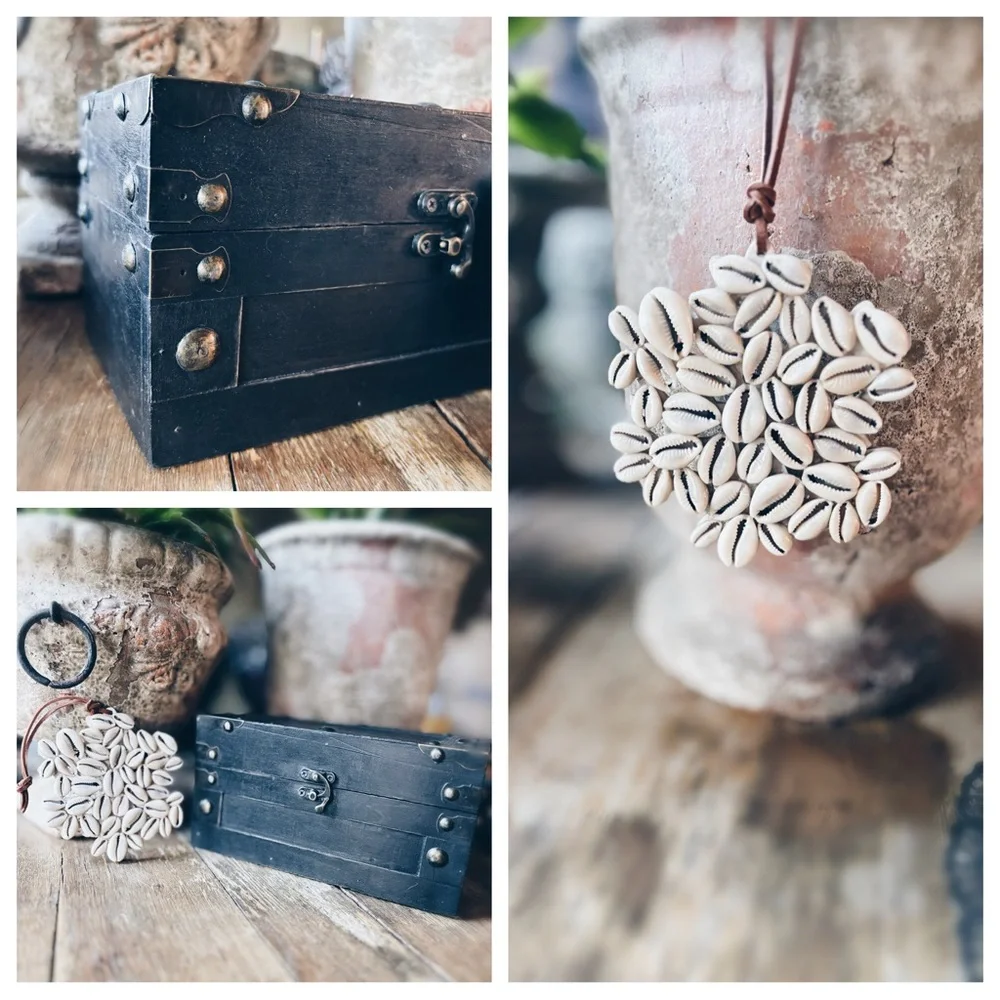 Ornament / Cowrie Shell / Keepsake Box