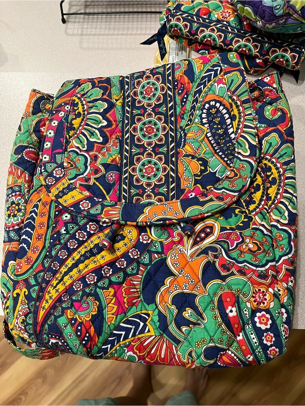 Vera Bradley Paisley Quilted Backpack