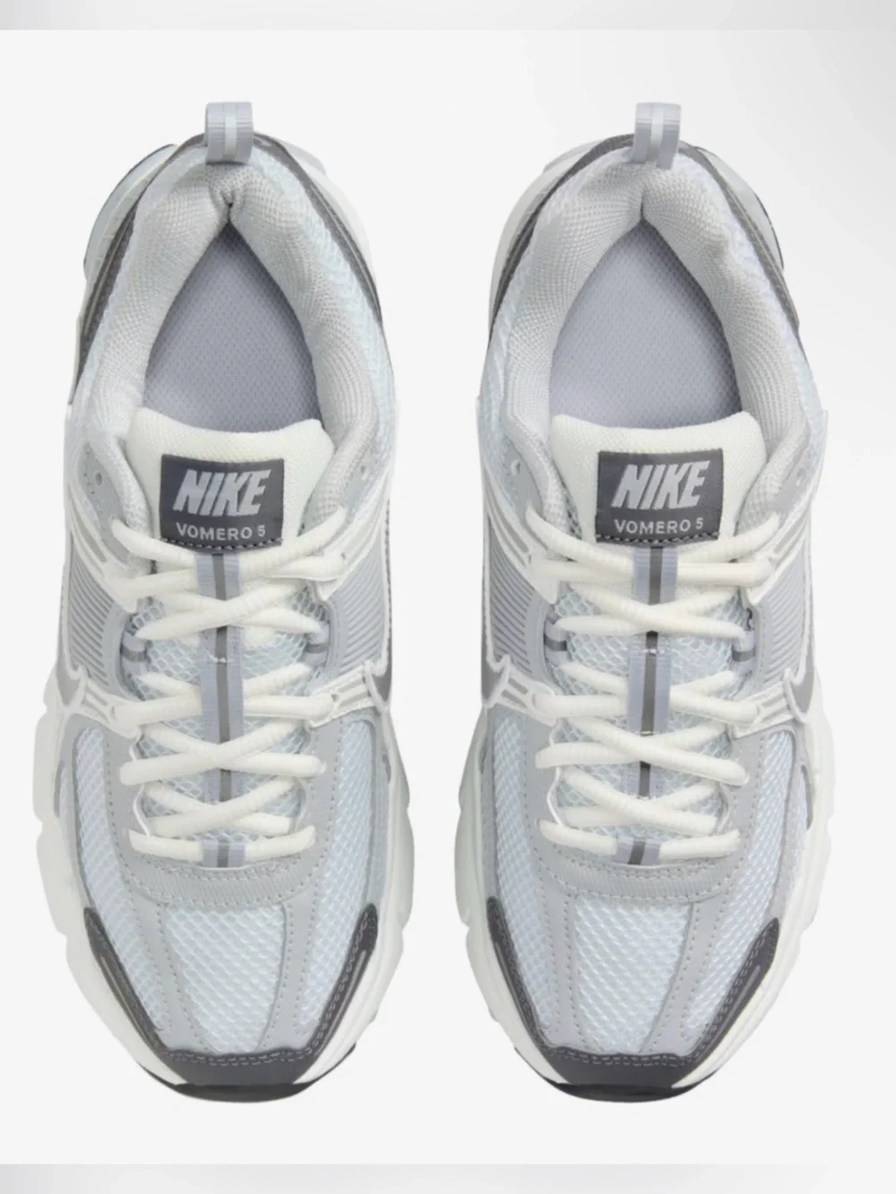 Nike *NEW* Youth Vomero Gray/Silver Mesh Running Sneakers size 6Y in orig box