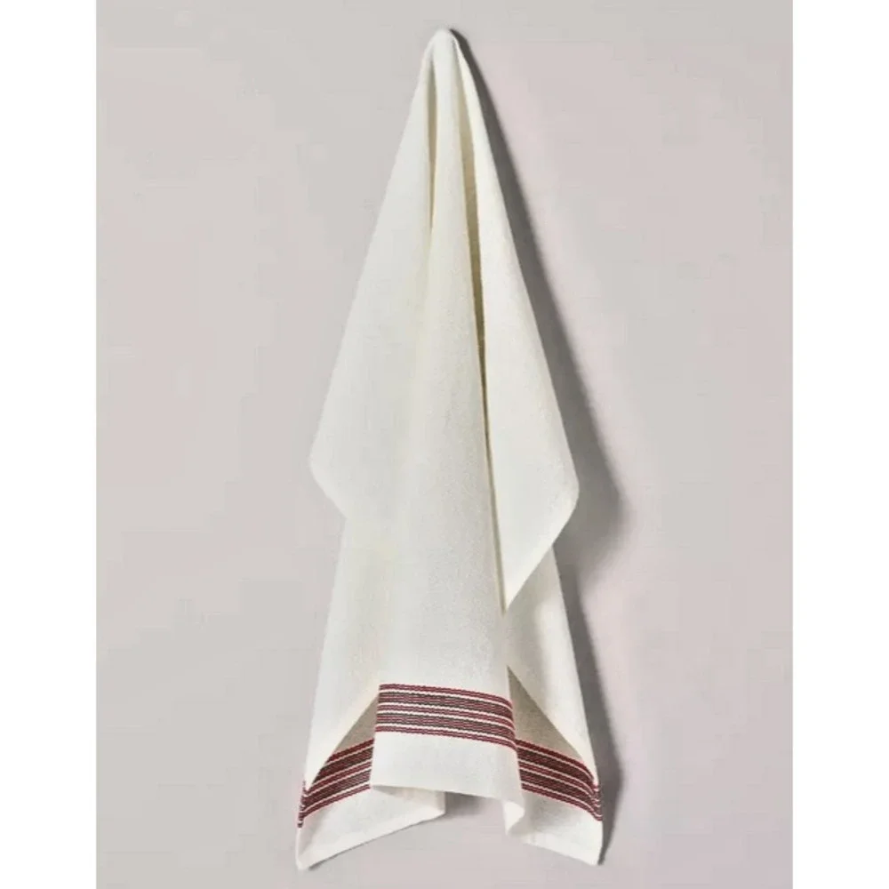 Magnolia Hearth & Hand Kitchen Flour Sack Dish Towel Red‎ Green Plaid Christmas