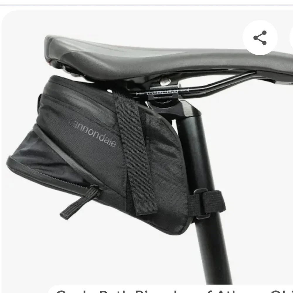 Cannondale Bike Saddle Expandable Zip-close Carrying Bag Pannier Pouch Seat Bag