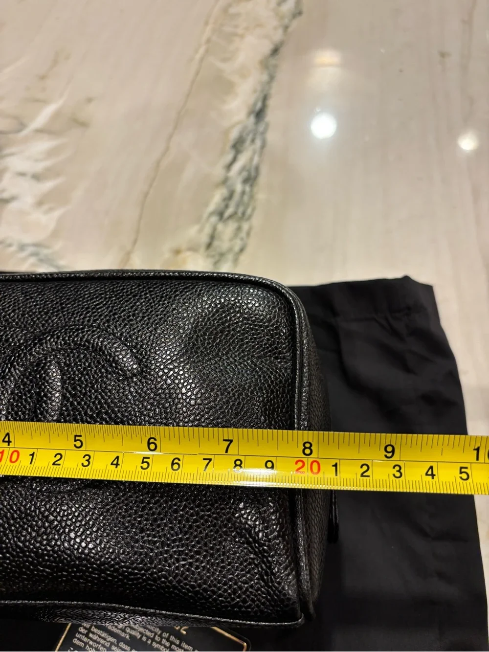 CHANEL structured zip