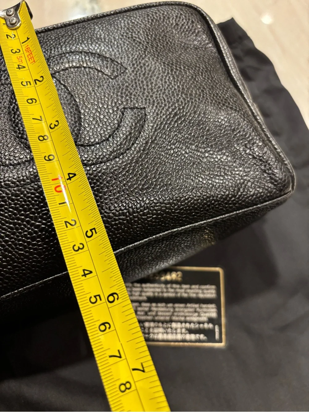 CHANEL structured zip