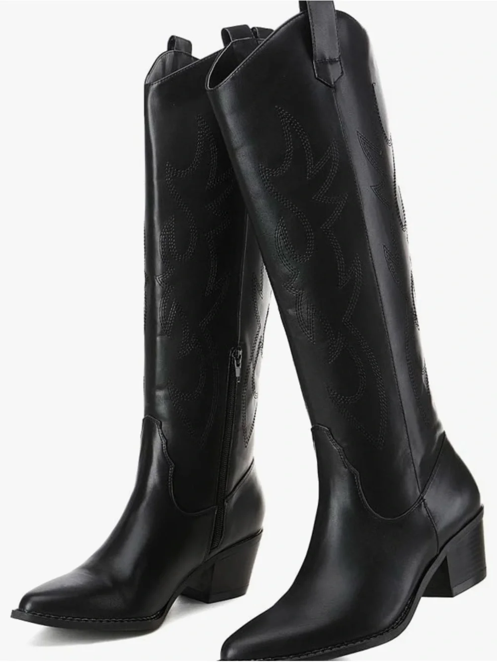 Women's Tall Western Pull-On Boot - Black