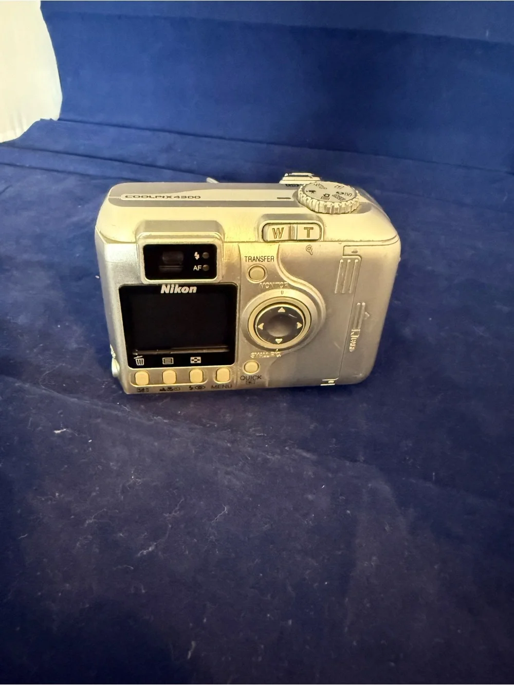 Nikon Silver Compact Digital Camera with Wrist Strap