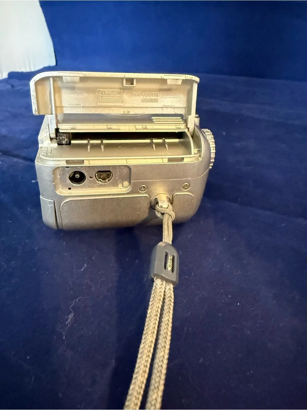 Nikon Silver Compact Digital Camera with Wrist Strap