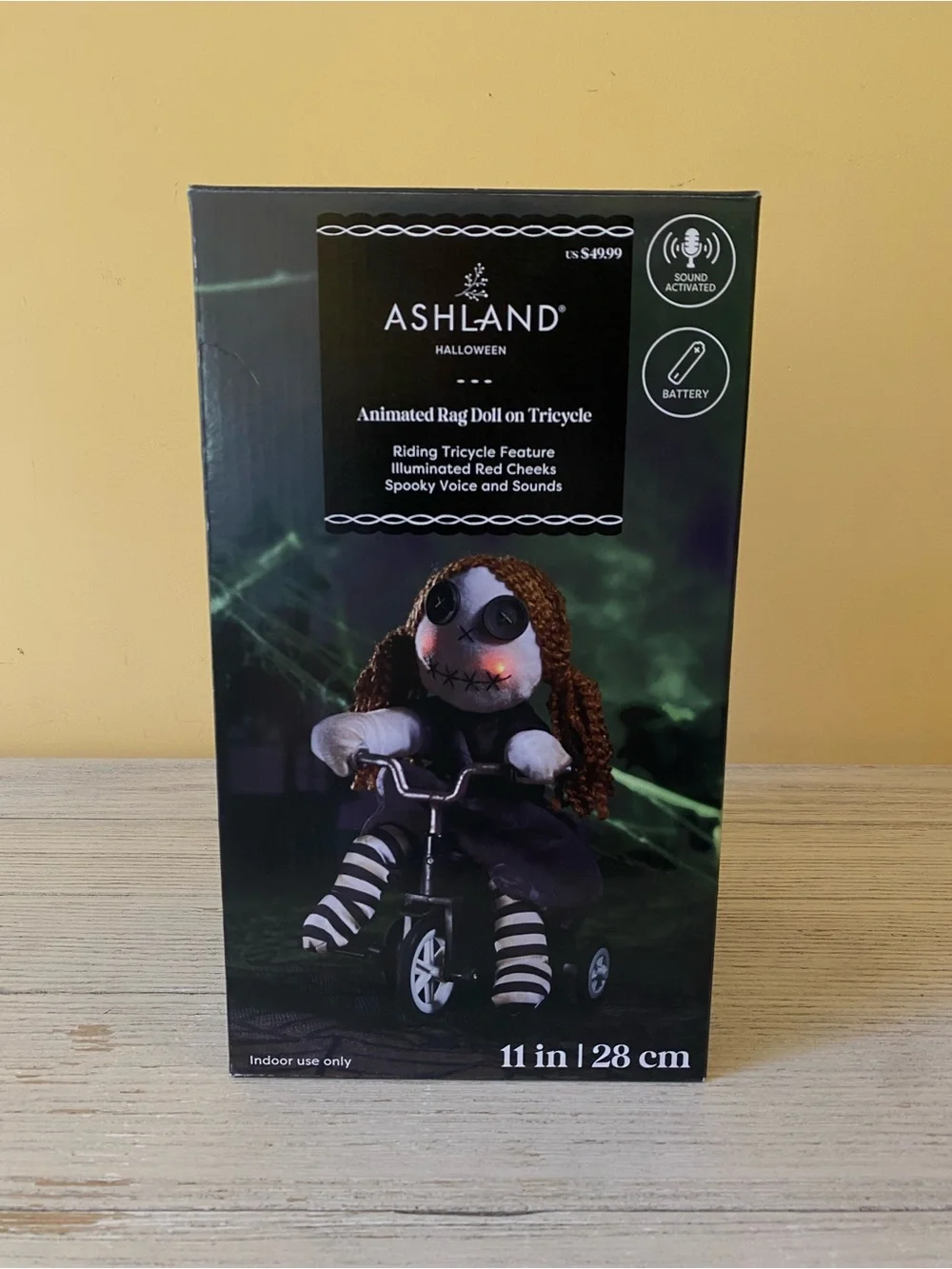 Ashland Halloween Animated Rag Doll on Tricycle