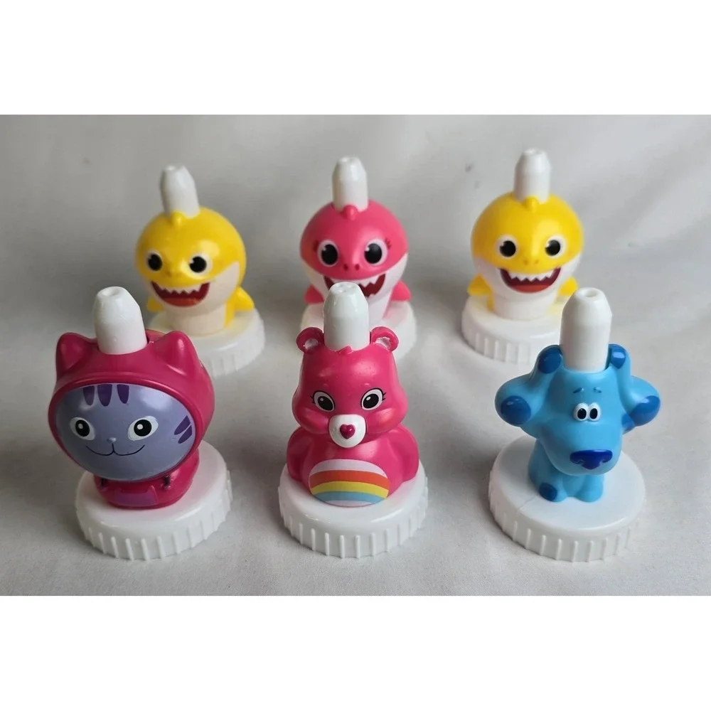 Good To Grow Toppers Blue Care Bear Gabby's Doll House Baby Shark Lot Of 6