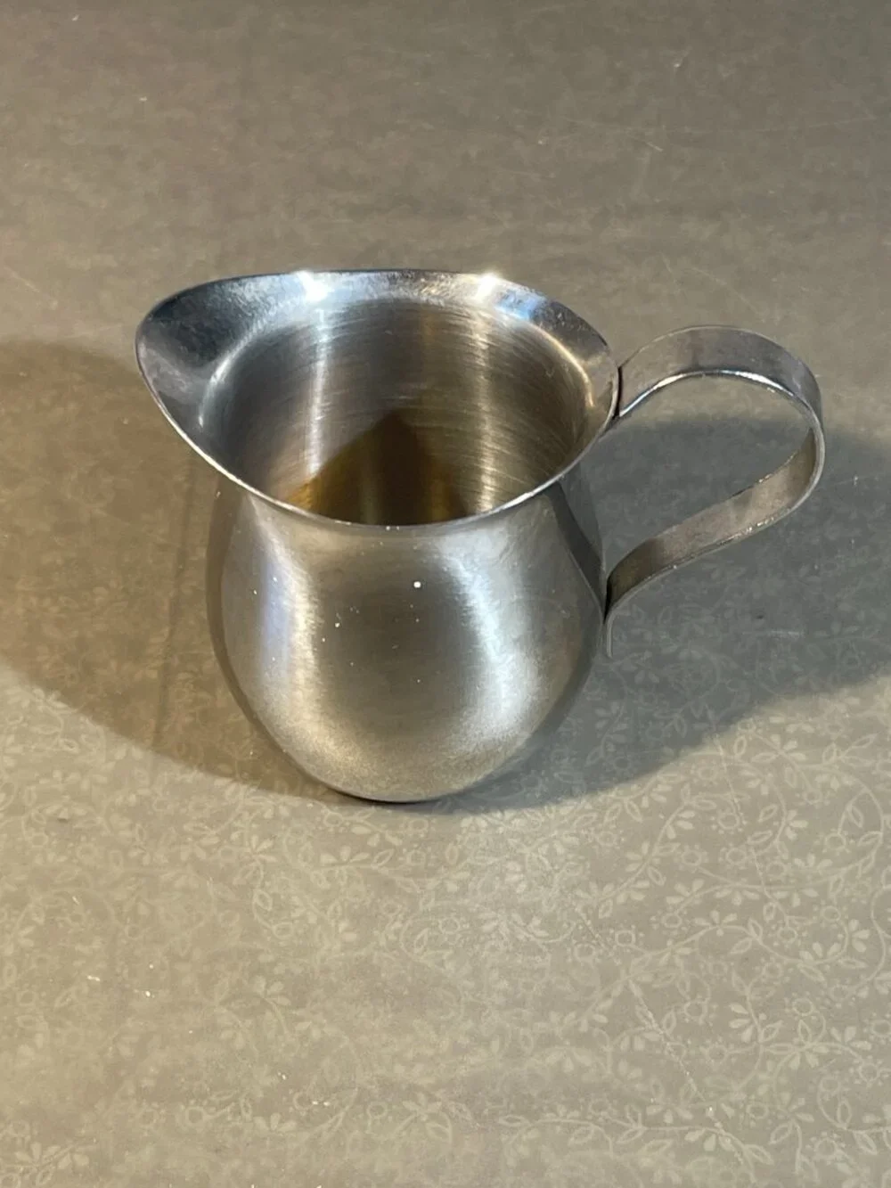 Vintage Stainless Steel Creamer Mini Pitcher 2.5