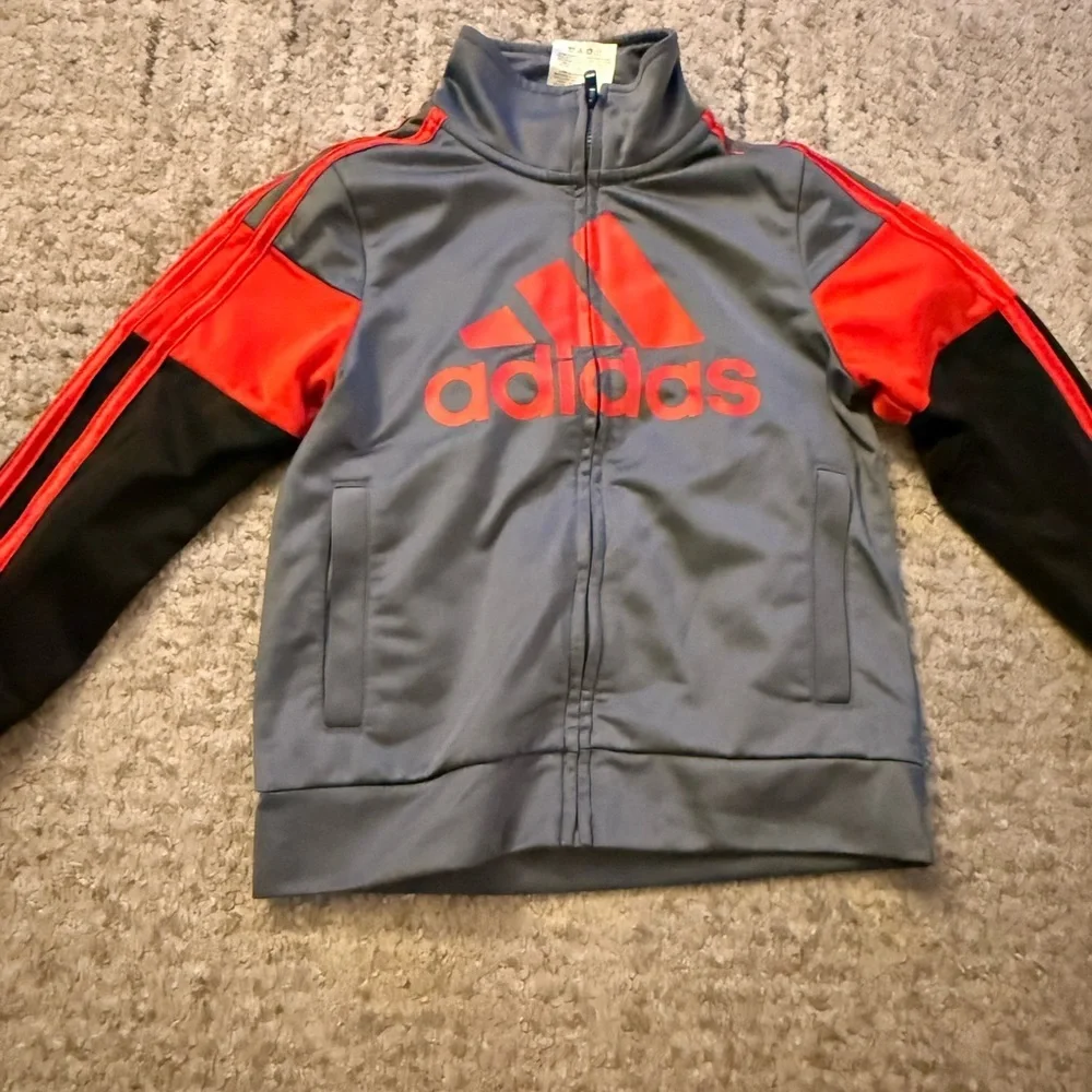 Adidas Charcoal Jacket with Logo