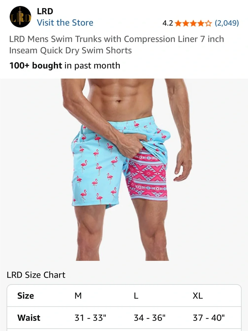 LRD swim trunks