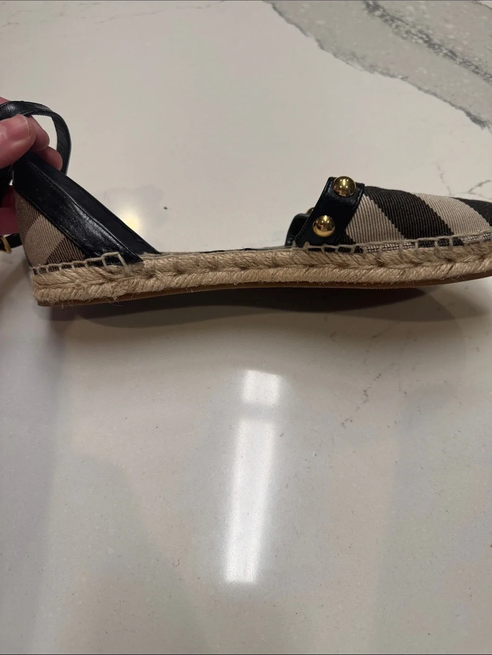 Burberry espadrille flats