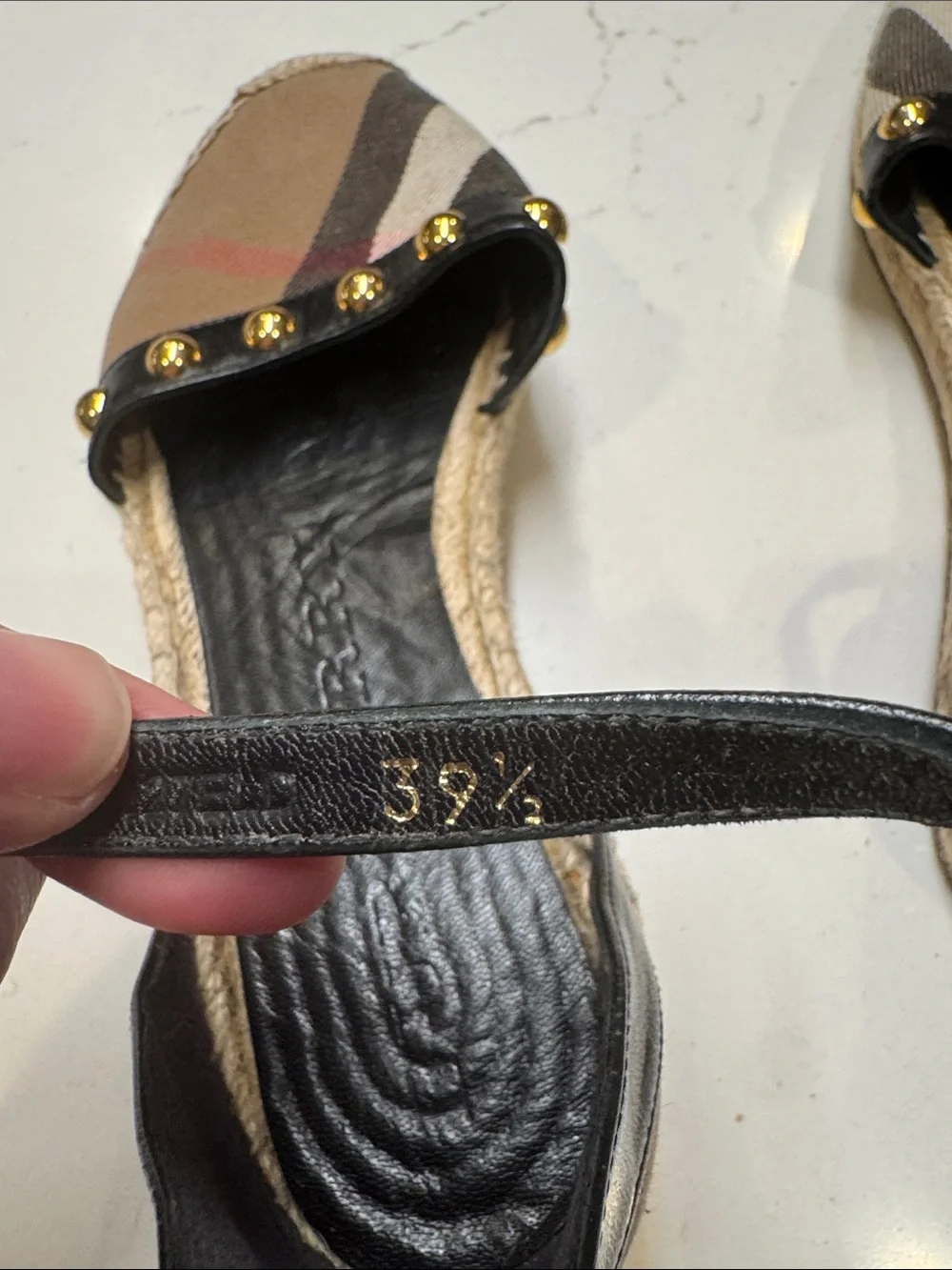 Burberry espadrille flats