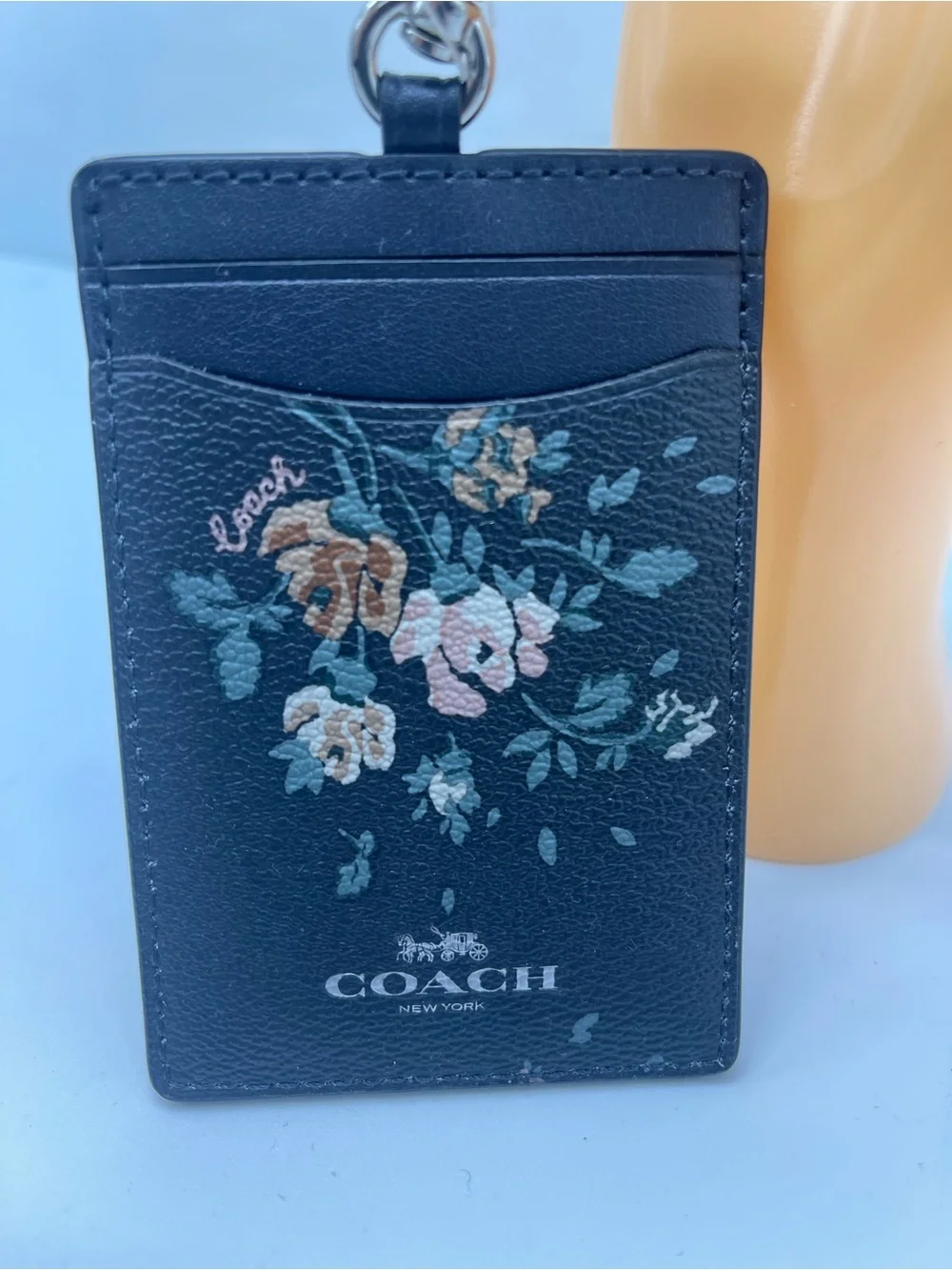 Coach black leather