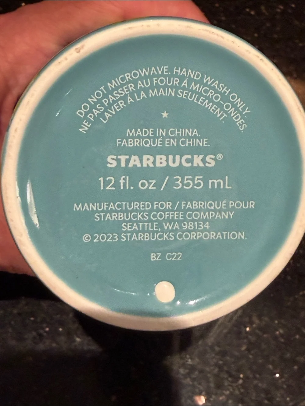 Starbucks magnolia blue