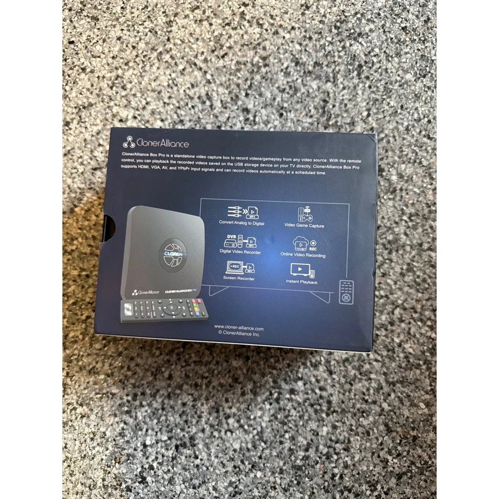 ClonerAlliance Box Pro 1080p 60fps Standalone Video Recorder Digital Converter
