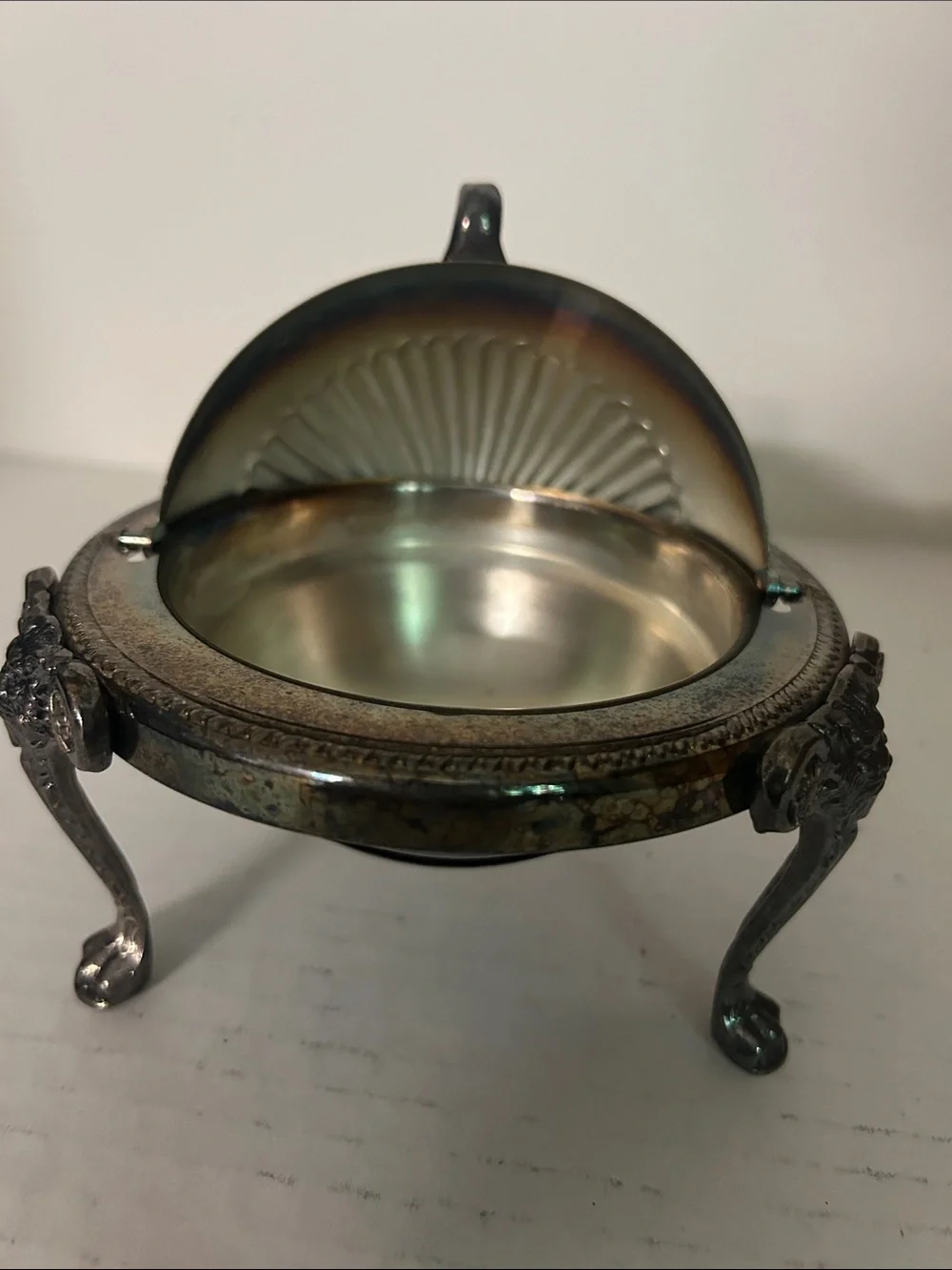 Vintage Silver Plated Butter Dish
