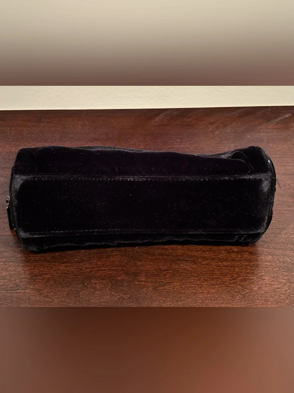 CHANEL Parfums Black Velvet Cosmetic Makeup Bag
