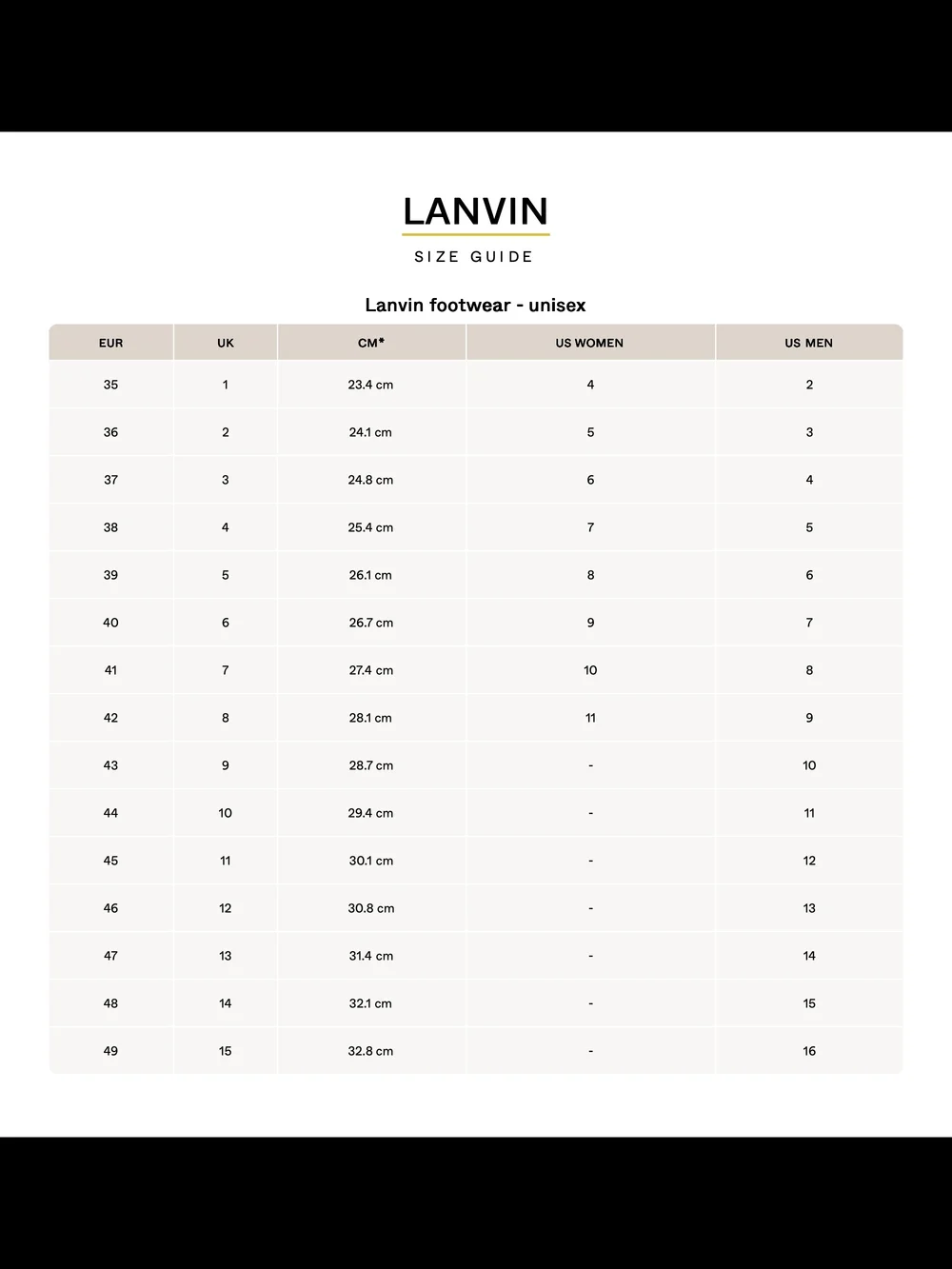 Lanvin description stunning