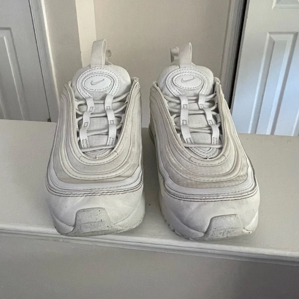 Size 13 pre school Nike air max 97 all white
