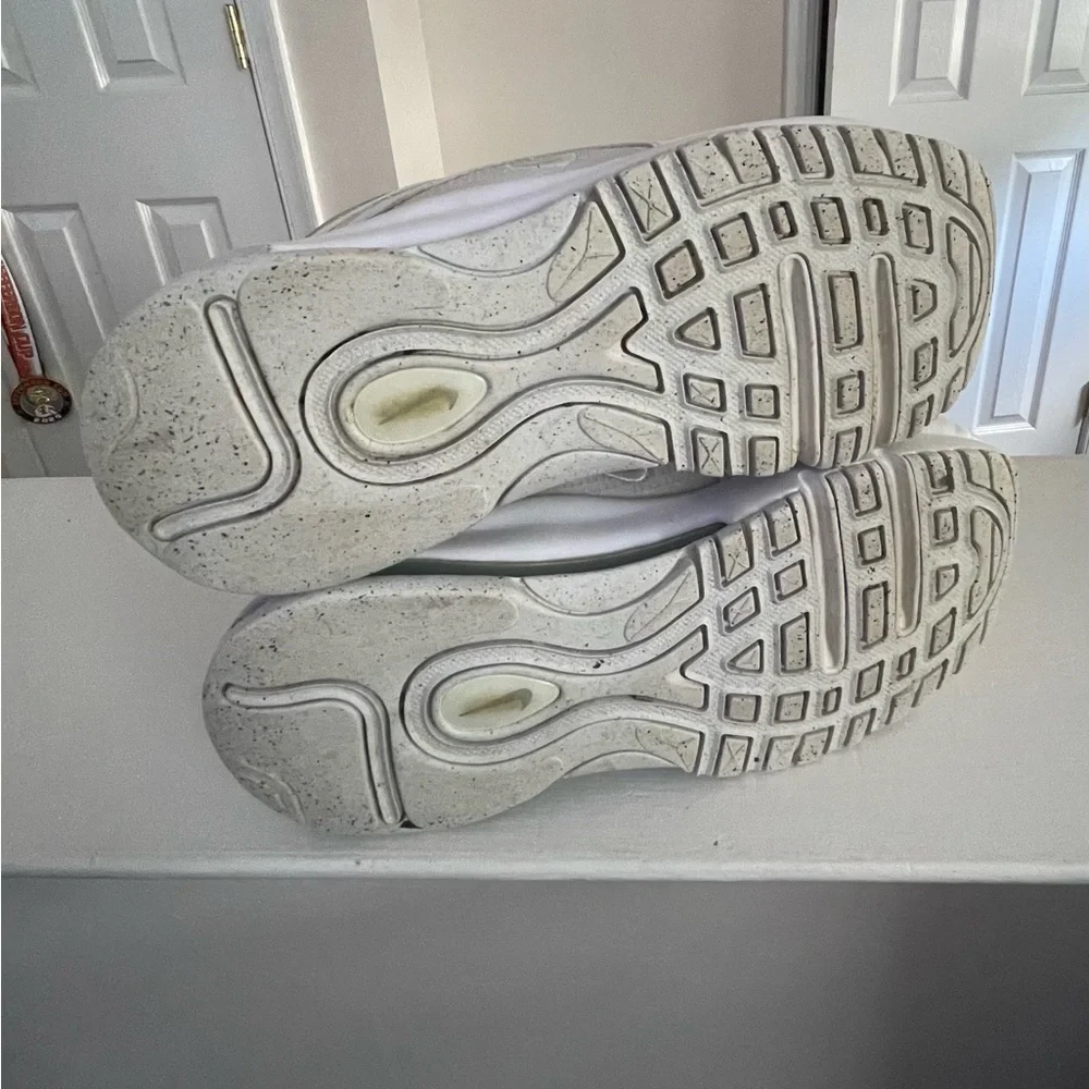 Size 13 pre school Nike air max 97 all white