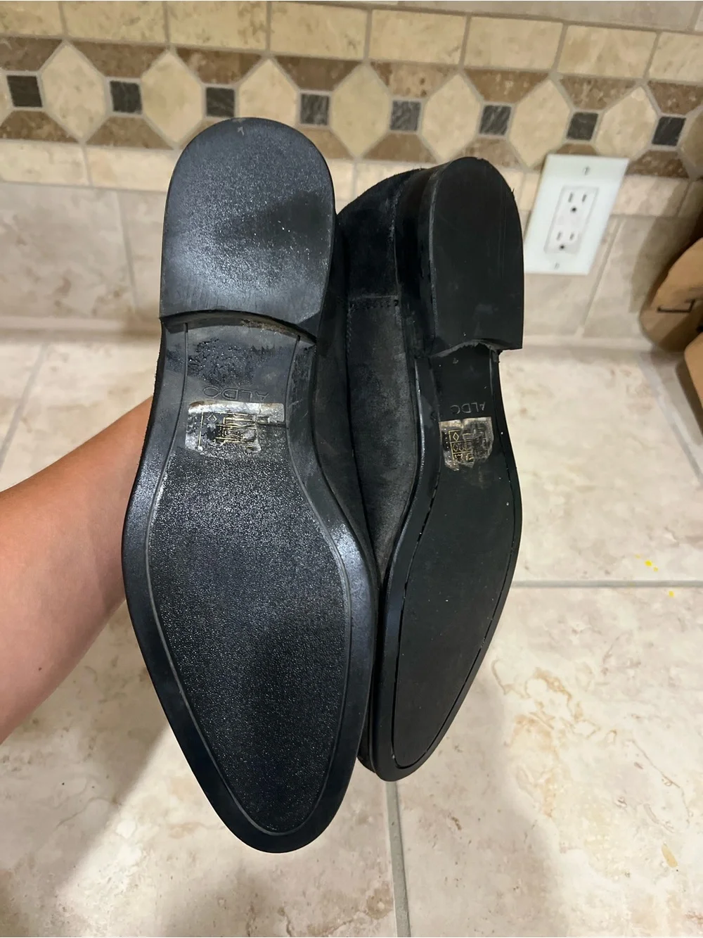 Aldo black suede