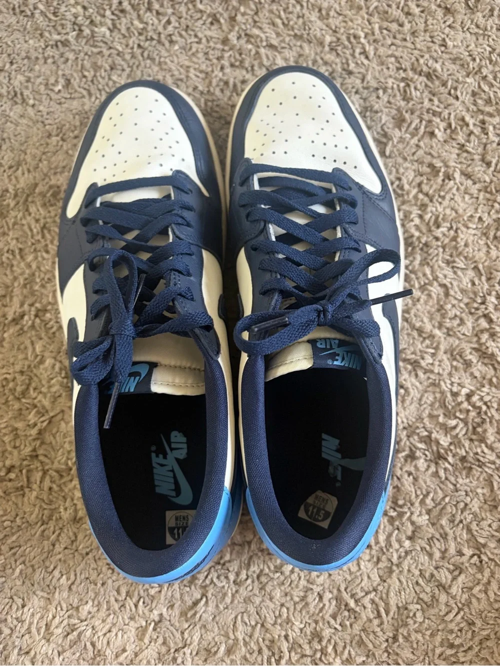 Men’s Shoe Size 11.5 Air Jordan 1 Retro OG Low Obsidian Pre Owned As Is