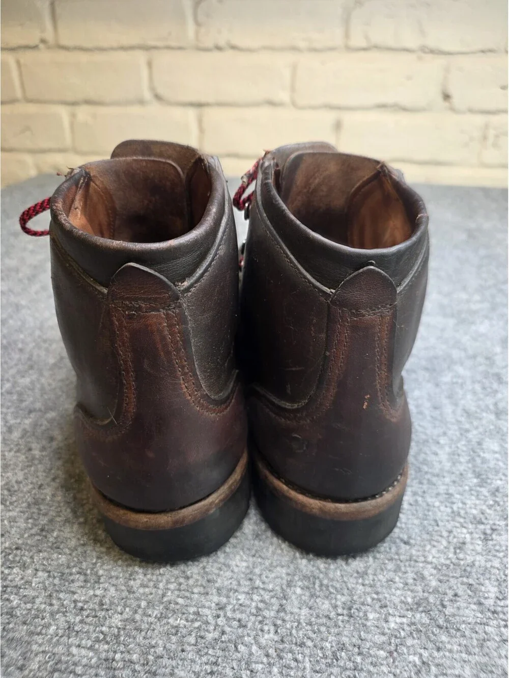 Vintage Vasque Sundowner Hiking Boots Men's 11.5 M Brown Leather Made in Italy