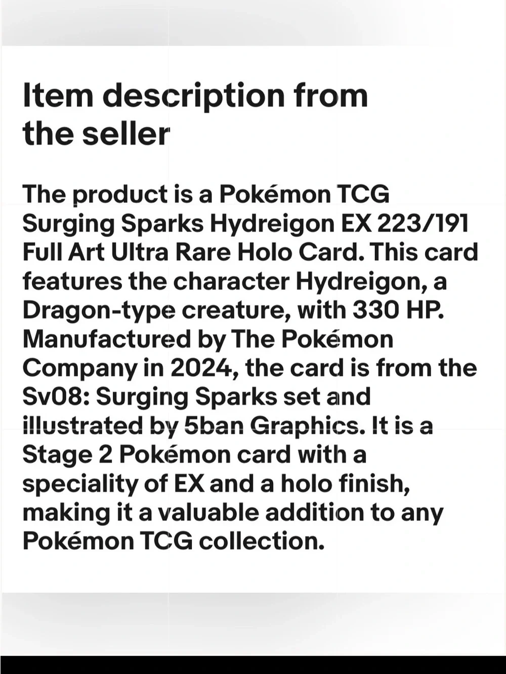 Pokemon full art