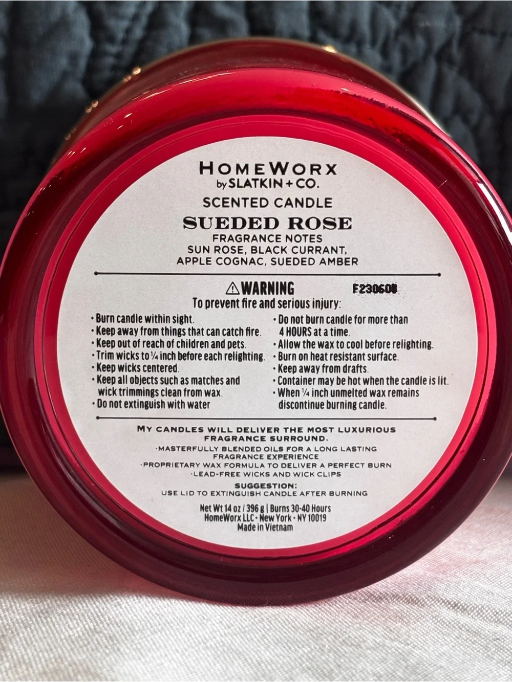Homeworx new unburned