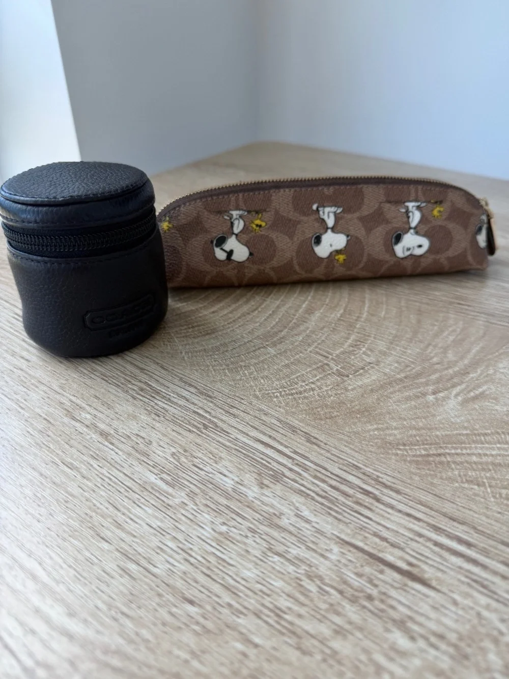 COACH Peanuts Pencil Case + International Charger