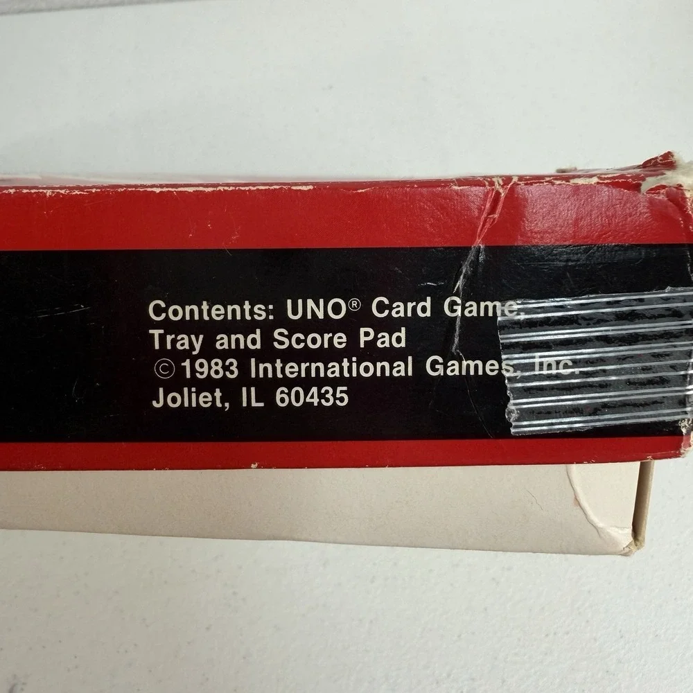 Vintage‎ UNO Deluxe Card Game 1983 Retro Family Card Game