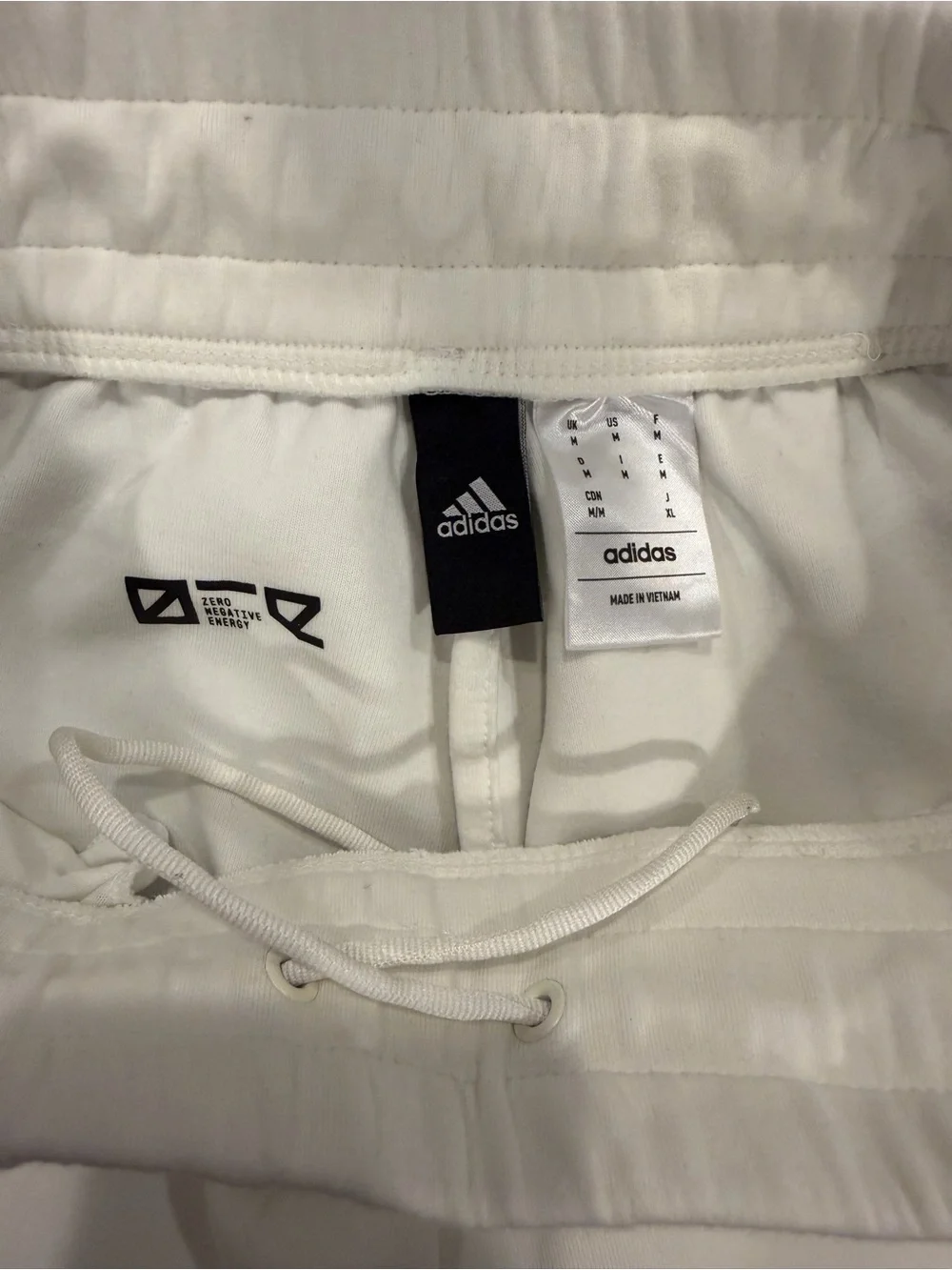 adidas Z. N. E. Cream Joggers with Black Logo