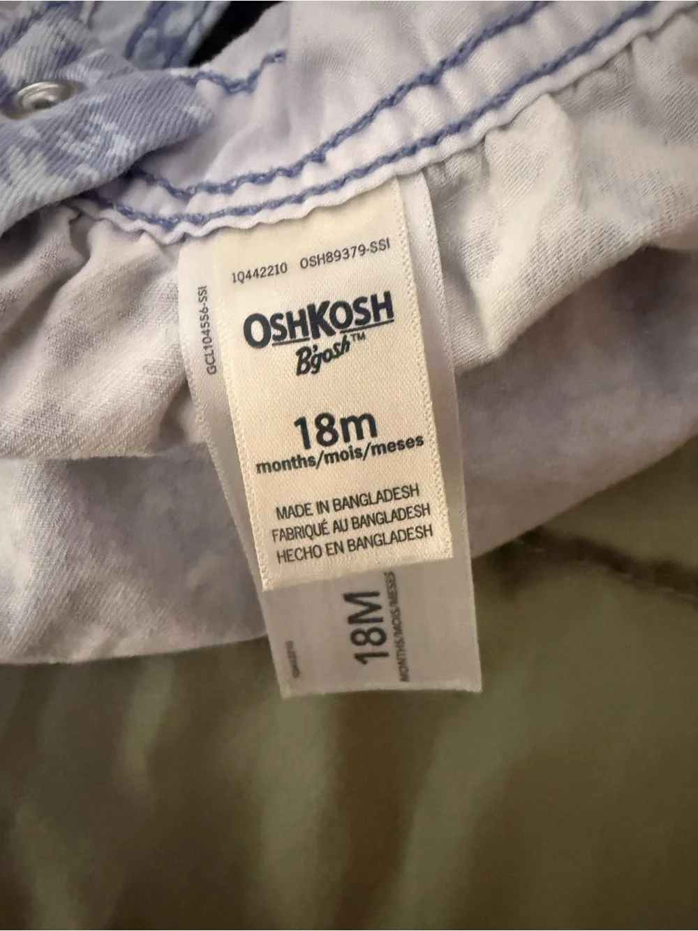 OshKosh Bgosh light denim