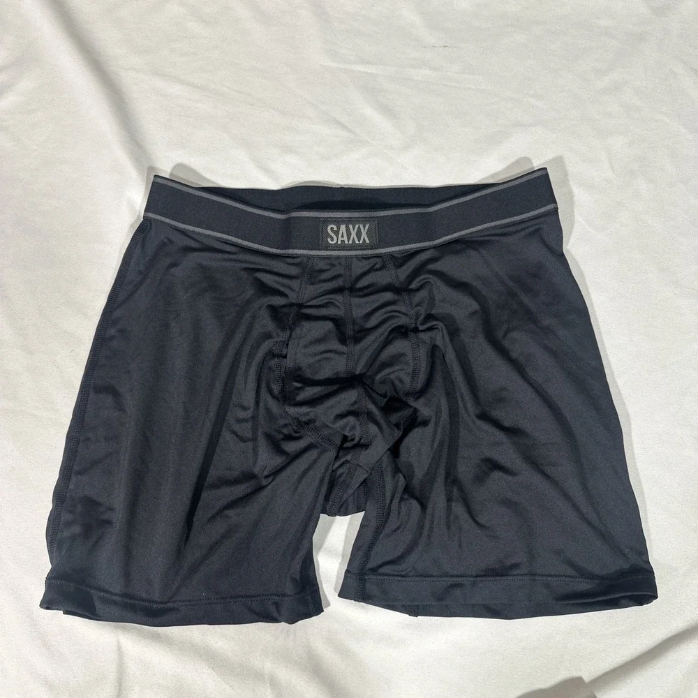 NEW $68 Saxx [ 2PC Small ] Daytripper‎ Comfort Stretch (2 Pack) Black Blue U1699
